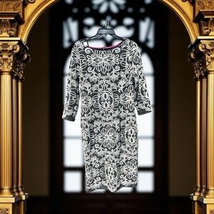 Eliza J Floral Long Sleeve Dress NWT New